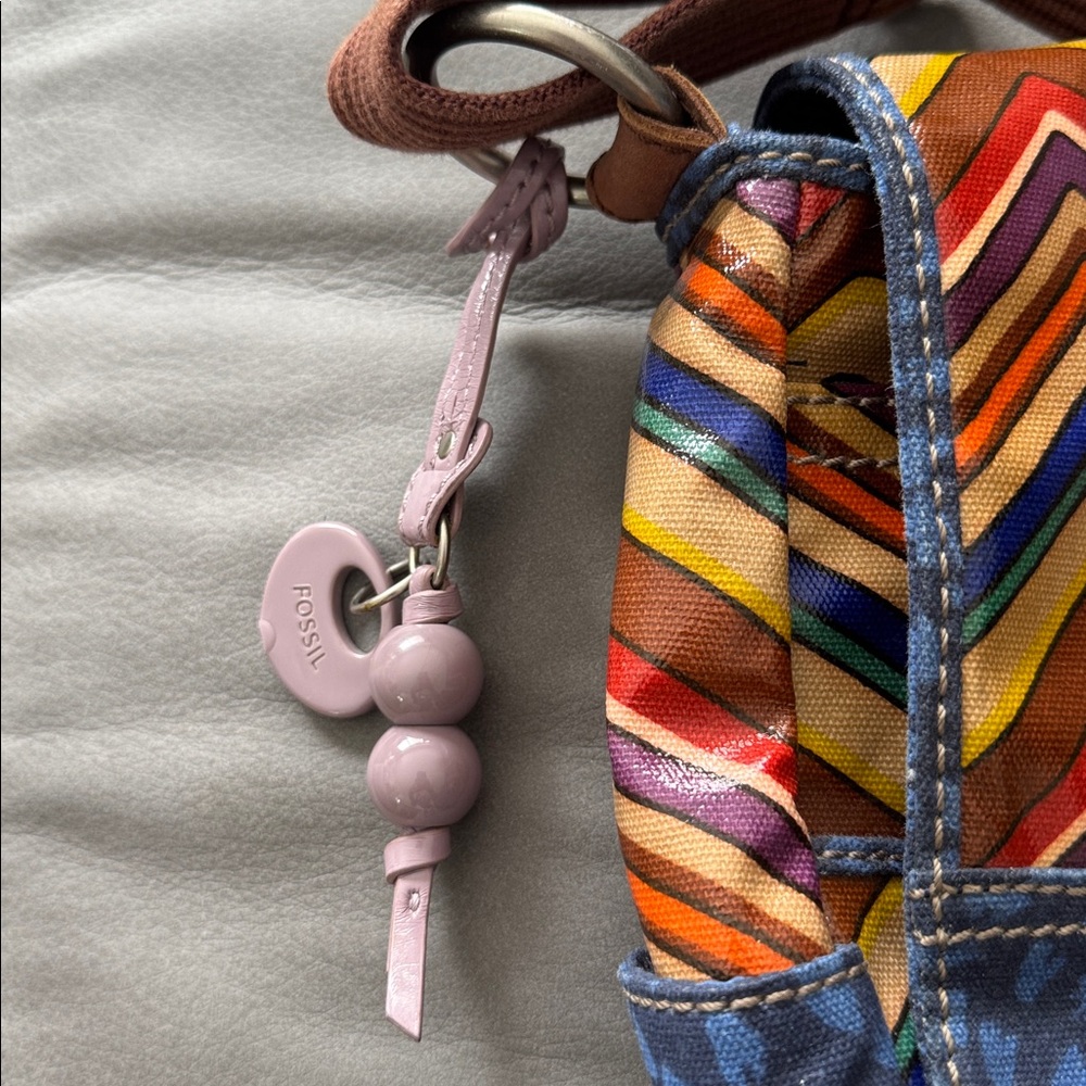 Fossil Multicolor Zigzag Pattern Multipocket Magn… - image 4